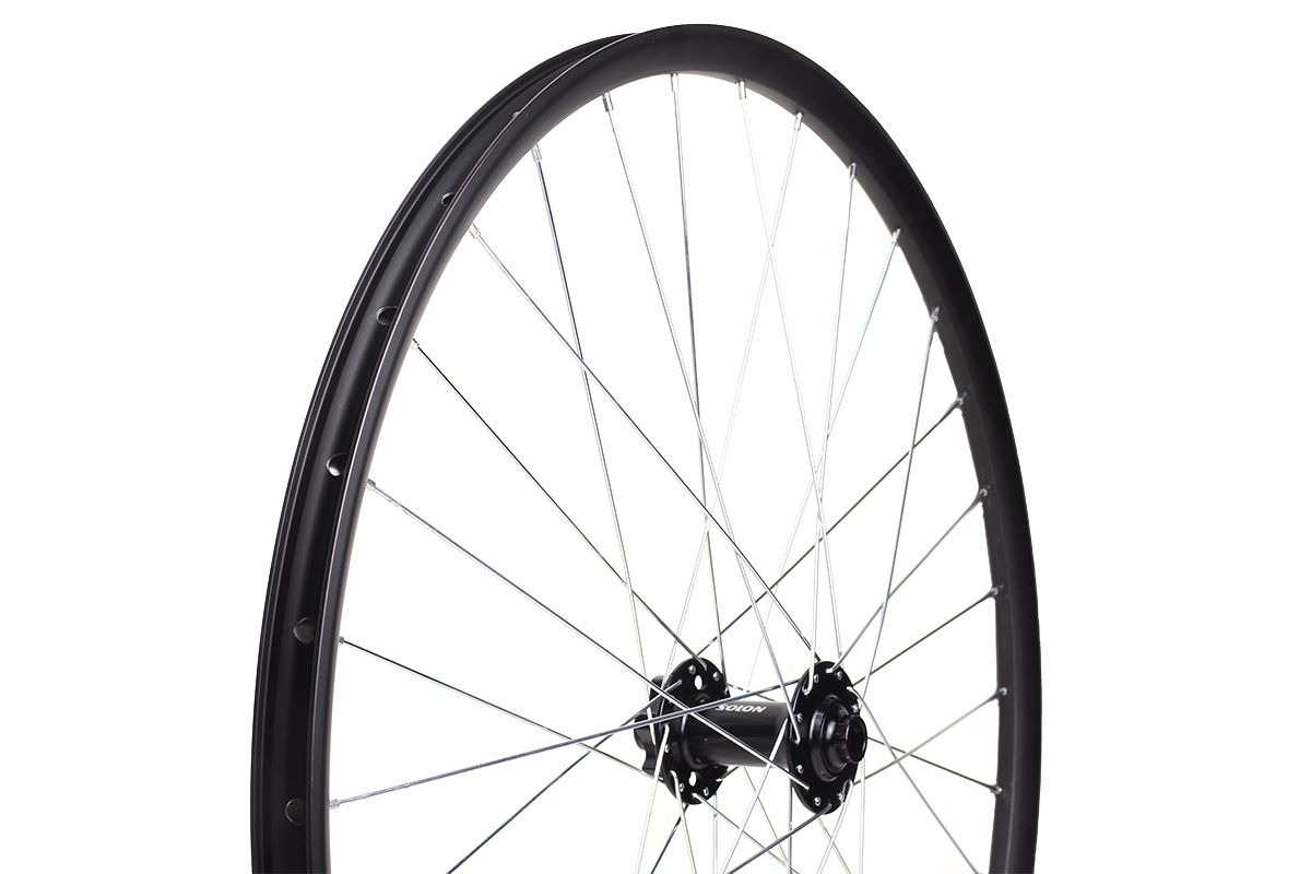 Колесо 29"MTB переднее,двойной обод Citron DR-23 29"32H, втулка Solon DH938TF BOOST, 32H, Disc, 110*15мм, 2 промподшипника, крепление IS6,ось 15мм, цвет черный